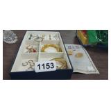 BOX WITH ESTATE JEWELRY