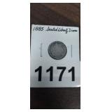 1885 SEATED LIBERTY DIME