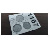 1943  P,D, & S UNCIRCULATED STEEL PENNIES