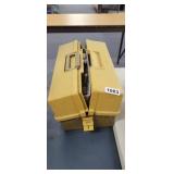 TACKLE BOX WITH  VINTAGE LURES