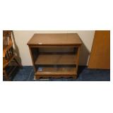 SIZE TABLE WITH SLIDING GLASS DOORS *NO BACK