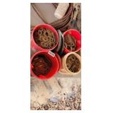 4 BUCKETS OF HARDWARE