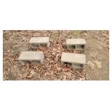 4 CINDER BLOCKS