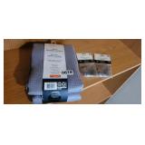 SHOWER CURTAIN AND HOOKS