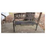 METAL PORCH BENCH