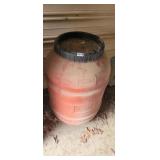 RED BARREL WITH LID