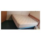 HEADBOARD, FRAME, BOX SPRINGS AND MATTRESS