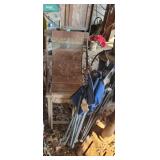 2 BAG CHAIRS, STOOL AND FOLDING CHAIR