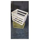 2 WOODEN CRATES