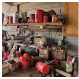 LARGE WORK AREA OF ODDS AND ENDS