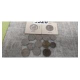 (2) QUARTERS, OLD NICKELS, AND DIME LOT