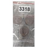 (3) EISENHOWER ONE DOLLAR COINS