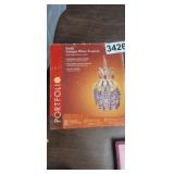 EMILY ANTIQUE WHITE PENDANT WITH 36" CHAIN