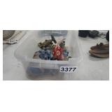 TOTE FULL OF PLUMBING SHUTOFF VALVES