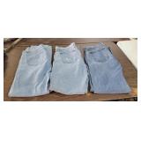 (3) CABELAS BLUE JEANS, SIZE 36X36