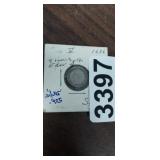 1936 THREE PENCE, STERLING SILVER COIN