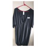 BLACK DRESS/ LONG SHIRT SIZE 18/20
