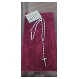 CATHOLIC ROSERY NECKLACE WITH CROSS
