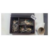 JEWELRY BOX FULL OF JEWELRY