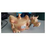 COW AND KITTEN CANDY DISH