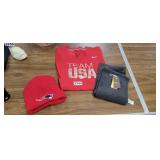 PATRIOTS STOCKING CAP, NIKE SHIRT 2X, OLD NAVY SCA