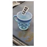 FIRE KING BLUE MUG