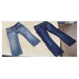 (2) PR. BLUEJEANS, SIZE 24, GENTLY USED