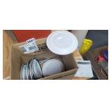 BOX WITH LOW PROFILE LED FLUSH MOUNT CEILING LIGHT