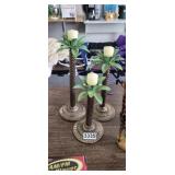 (3) DECORATIVE CANDLES