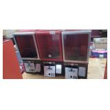 (3) COIN OPERATED  TOY VENDING MACHINES (NO KEYS)