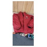 ARKANSAS RAZORBACK REVERSIBLE JACKET SIZE M *NEW