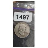 1951-D BEN FRANKLIN SILVER HALF DOLLAR