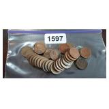 LOT OF ASSORTED WHEAT PENNIES