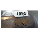 (2) 1911-D WHEAT PENNIES