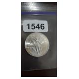 1984 MEXICAN 1 OUNCE. .999 FINE SILVER ROUND