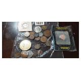 BAG OF ASSORTED COINS, ETC
