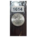 1984 MEXICAN 1 OUNCE. .999 FINE SILVER ROUND
