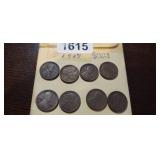 (4) 1917, (2) 1917-D, (2) 1917-S WHEAT PENNIES