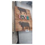 LOVE COW WALL ART
