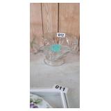 VINTAGE INDIANA GLASS FOOTED BOWL