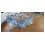 VINTAGE BLUE GLASS BOWL
