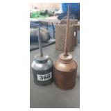 (2) OIL CANS