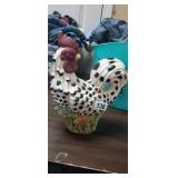 HANDPAINTED CERAMIC ROOSTER