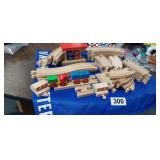 WOODEN TOY TRAIN SET