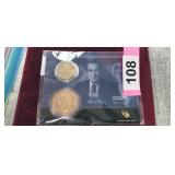 NIXON PRESIDENTIAL $1 COIN & FIRST LADY MEDAL