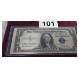 1935 BLUE SEAL ONE DOLLAR SILVER CERTIFICATE