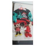 MINNIE MOUSE SWEATER (18M)  STUFFIES AND RIBBON