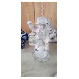 BOY WITH LANTERN RIDING SNAIL GARDEN STATUE *HOLLO