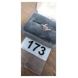 PRETTY STERLING SILVER RING , SIZE 5.5