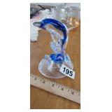 BLOWN GLASS DOLPHIN